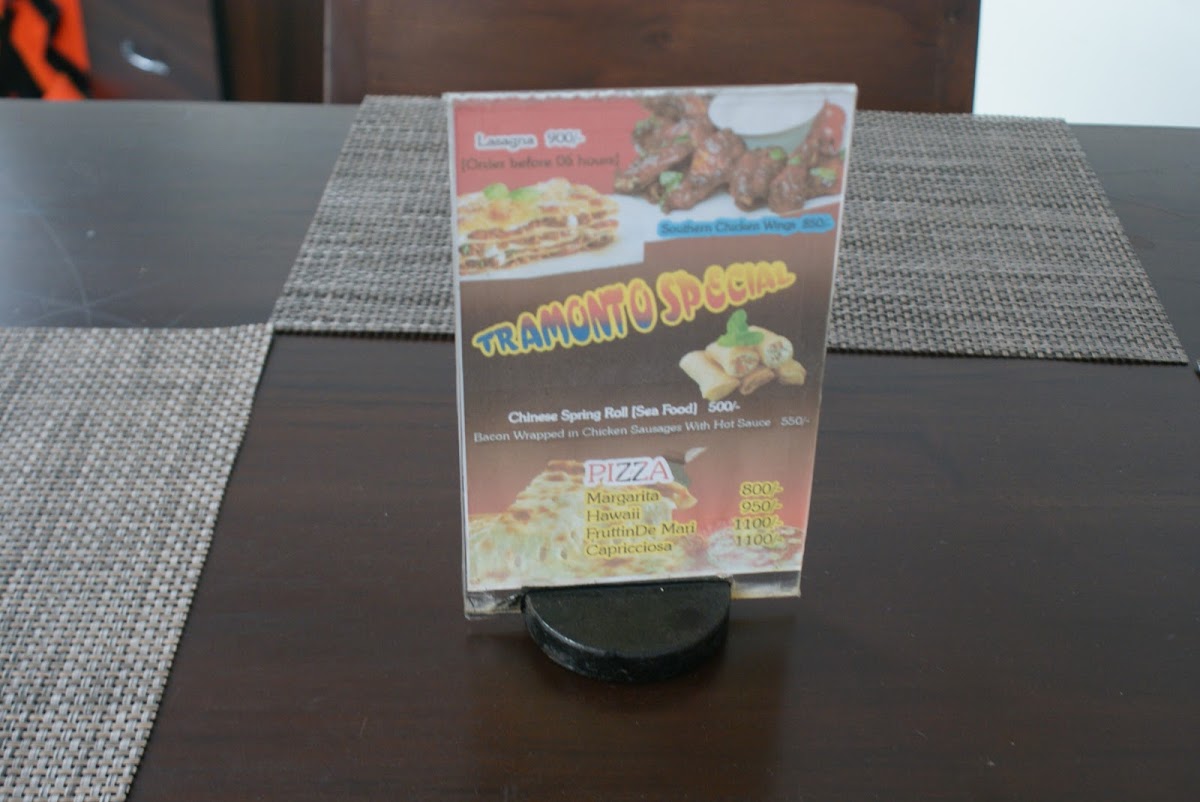 Menu Tramonto Lagoon Resort-5